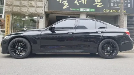 bmw 320d 순정휠도색 블랙유광(수원휠수리/ 수원휠도색/ 수원휠복원/ 안산휠수리/ 안산휠도색/ 안산휠복원/ 휠세븐) / 수원 탑동