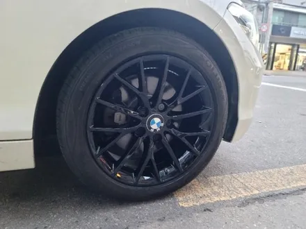 수원휠도색 수원휠복원 수원휠수리 bmw 118d 복원+수리 블랙유광도색 작업 / 수원 탑동