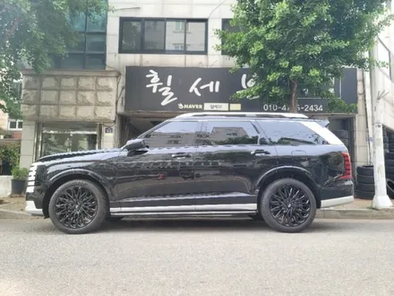 수원휠도색 펠리세이드 Lx3 21인치 반짝반짝 블랙휠 작업 / 수원 탑동