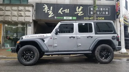 지프 랭글러 루비콘 순정휠도색 블랙반무광(수원휠도색/ 수원휠수리/ 수원휠복원) / 수원 탑동
