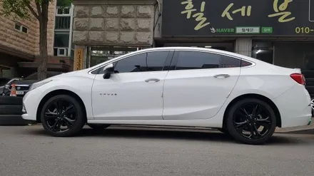 쉐보레 뉴크루즈 휠도색 블랙유광(수원휠도색/ 수원휠수리/ 수원휠복원) / 수원 탑동