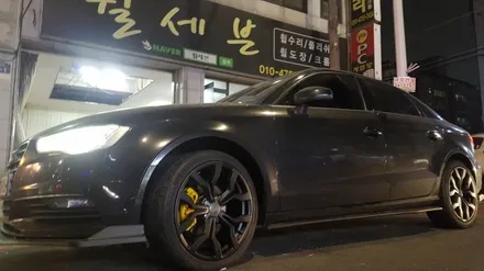 아우디a3 사제휠 색상변경 블랙무광 /수원휠도색 /수원휠복원 /수원휠수리 /수원휠크랙 /수원스퍼터링크롬 /평동휠수리 /평동휠도색 /평동휠복원 /휠세븐 /수원휠수리점 /수원휠주차기스 / 수원 탑동