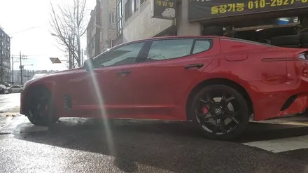 기아 스팅어 순정휠 휠도색 블랙유광 수원휠도색 수원휠수리 수원휠복원 수원휠도장 안산휠수리 안산휠복원 안산휠복원 수원휠수리점 휠세븐 / 수원 탑동