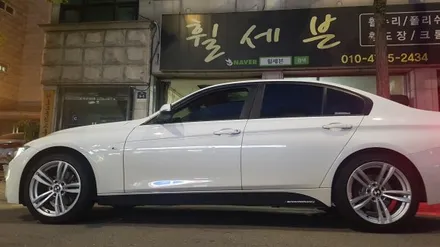 bmw 320d 사제휠도색 실버도색(수원휠도색/ 수원휠수리/ 수원휠복원) / 수원 탑동