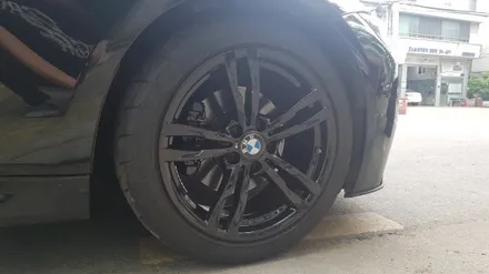 bmw 320d 순정휠도색 블랙유광(수원휠수리/ 수원휠도색/ 수원휠복원/ 안산휠수리/ 안산휠도색/ 안산휠복원/ 휠세븐) / 수원 탑동
