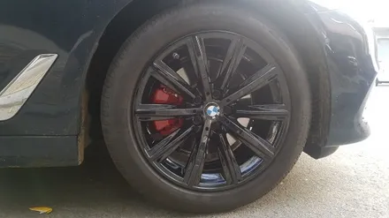 bmw 520i 순정휠도색 블랙유광(수원휠도색/ 수원휠수리/ 수원휠복원) / 수원 탑동