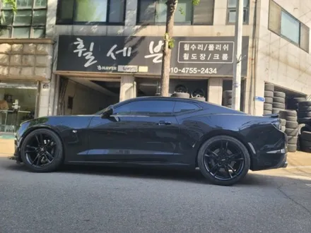 수원휠도색 쉐보레 카마로ss 휠색상 블랙반무광 / 수원 탑동