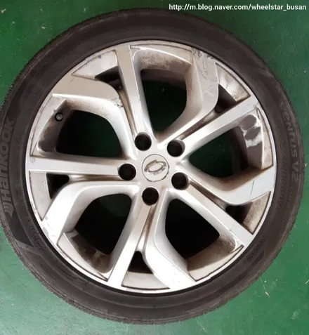 [부산 휠수리][부산 휠복원]르노삼성 SM7 18인치 휠복원 휠수리 휠도색비용 _wheelstar / 부산 사상 학장동
