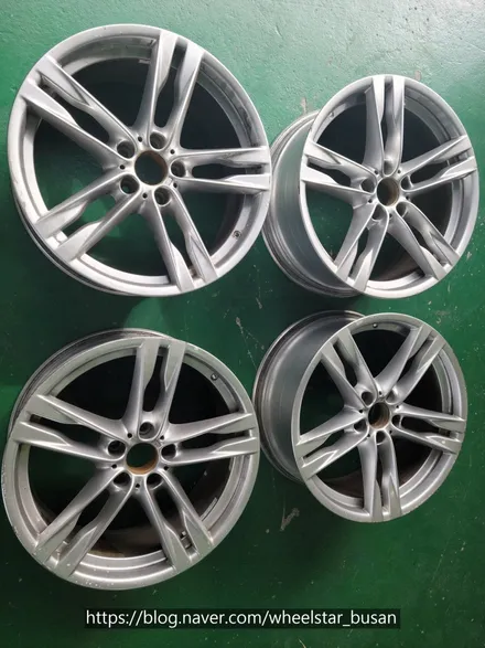 [[부산 휠도색][부산 휠수리]]BMW 640d 20인치 블랙유광시공 휠복원 휠수리 휠도색비용_wheelstar / 부산 사상 학장동