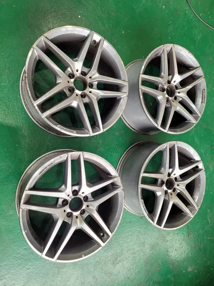 벤츠 S350d W222 19인치 순정휠 블랙다이아몬드컷팅 시공 [부산휠복원 부산휠수리 부산휠도색비용]_wheelstar / 부산 사상 학장동