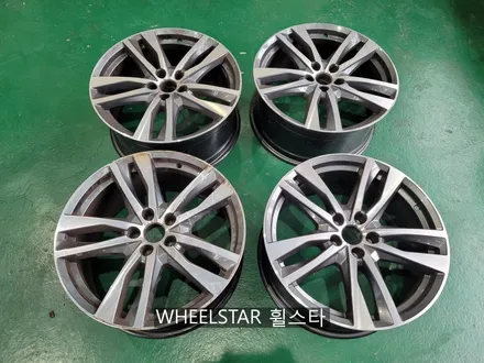 아우디 A6 19인치 순정휠 블랙 하이그로시 시공 [부산휠복원 부산휠수리 부산휠도색비용]_wheelstar / 부산 사상 학장동