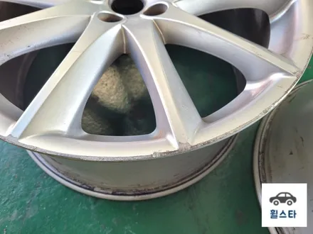 재규어 XJL 순정휠 19인치 펄실버시공 [부산휠수리 부산휠복원 부산휠도색비용]_wheelstar / 부산 사상 학장동
