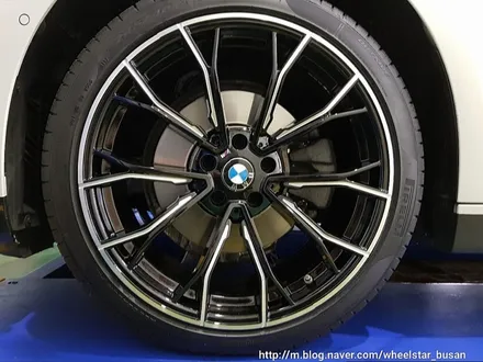 [부산휠수리][부산휠복원]BMW 520d 18인치 순정휠 다이아몬드컷팅 시공 휠복원 휠수리 휠도색비용_wheelsta / 부산 사상 학장동