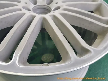 [부산 휠복원][부산 휠도색]벤츠 S500 19인치 순정휠 하이퍼블랙 시공   휠복원 휠수리 휠도색비용 _wheelstar / 부산 사상 학장동