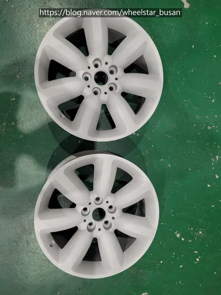 [[부산 휠도색][부산 휠수리]]BMW 미니 쿠퍼 18인치 블랙유광시공 휠복원 휠수리 휠도색비용_wheelstar / 부산 사상 학장동