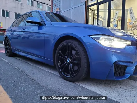 [[부산 휠복원][부산 휠도색]]BMW 320d 18인치 441m 순정휠 블랙 유광시공 휠복원 휠수리휠도색비용 _wheelstar / 부산 사상 학장동