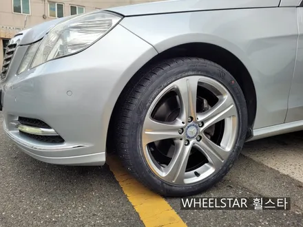 [[부산 휠수리][부산 휠도색]]벤츠 E220d W212 18인치 순정휠 하이퍼블랙 시공 부산휠복원 부산휠수리 부산휠도색비용 _wheelstar / 부산 사상 학장동
