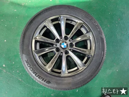[부산 휠도색][부산 휠복원][부산 휠수리]BMW f10 520d 순정휠 17인치  고스트실버시공[부산휠수리 부산휠복원 부산휠도색비용]_wheelstar / 부산 사상 학장동