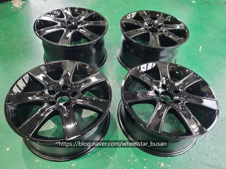 [부산 휠스타][부산 휠복원][부산 휠도색]벤츠S350d W222 순정휠 18인치 블랙유광시공[부산휠도색 부산휠복원 부산휠수리비용]_wheelstar / 부산 사상 학장동
