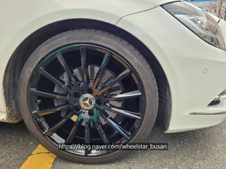 [부산 휠도색][부산 휠복원][부산 휠수리]벤츠CLS W218 순정휠19인치 블랙유광 시공[부산휠수리 부산휠복원 부산휠도색비용]_wheelstar / 부산 사상 학장동