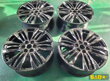 캐딜락 XT5 20인치 순정휠 티탄크롬 시공후기 | 부산 휠복원 전문 휠스타 / 부산 사상 학장동