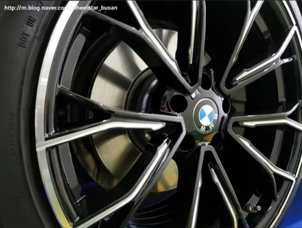 [부산휠수리][부산휠복원]BMW 520d 18인치 순정휠 다이아몬드컷팅 시공 휠복원 휠수리 휠도색비용_wheelsta / 부산 사상 학장동