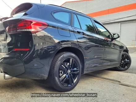 [[부산 휠수리][부산 휠도색]]BMW X1 18인치 순정휠 블랙유광 시공 휠복원 휠수리휠도색비용 _wheelstar / 부산 사상 학장동