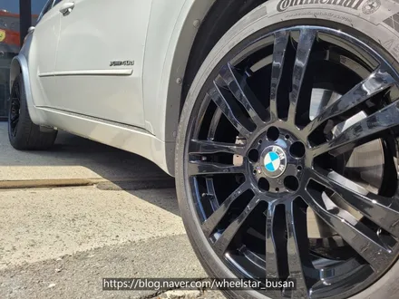[[부산 휠수리][부산 휠도색]]BMW X5 20인치 순정 블랙유광 시공 휠복원 휠수리휠도색비용 _wheelstar / 부산 사상 학장동