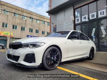 [[부산 휠복원][부산 휠수리]]BMW 340i G20 792M 19인치 순정휠 블랙유광시공 부산휠복원 부산휠수리 부산휠도색비용 _wheelstar / 부산 사상 학장동