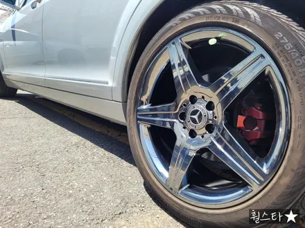 [티탄크롬][부산 휠복원][부산 휠도색]벤츠 S500 순정휠 19인치 티탄크롬 시공[부산휠수리 부산휠도색 부산휠복원비용] / 부산 사상 학장동