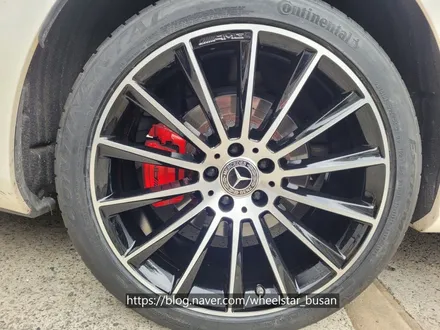 [다이아몬드컷팅][부산 휠복원][부산 휠도색]벤츠S350d  W222 순정휠 20인치 마차휠 블랙 다이아몬드컷팅 시공[부산휠수리 부산휠복원 부산휠도색비용]_wheelstar / 부산 사상 학장동