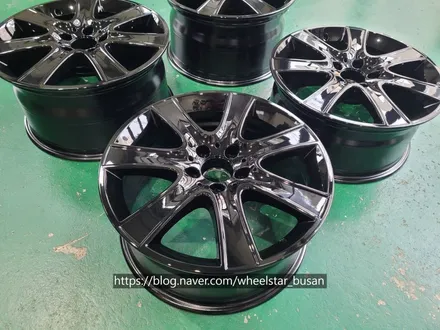 [부산 휠스타][부산 휠복원][부산 휠도색]벤츠S350d W222 순정휠 18인치 블랙유광시공[부산휠도색 부산휠복원 부산휠수리비용]_wheelstar / 부산 사상 학장동