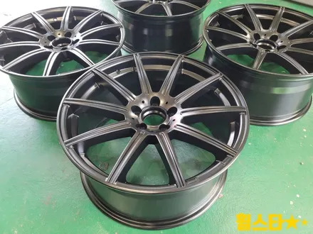부산휠도색 명가 휠스타 | 벤츠 A45 AMG 19인치 순정휠 블랙잭 작업 / 부산 사상 학장동