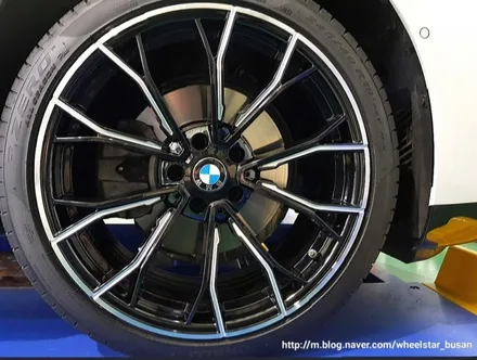 [부산휠수리][부산휠복원]BMW 520d 18인치 순정휠 다이아몬드컷팅 시공 휠복원 휠수리 휠도색비용_wheelsta / 부산 사상 학장동