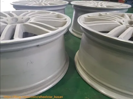 [부산 휠복원][부산 휠도색]벤츠 S500 19인치 순정휠 하이퍼블랙 시공   휠복원 휠수리 휠도색비용 _wheelstar / 부산 사상 학장동