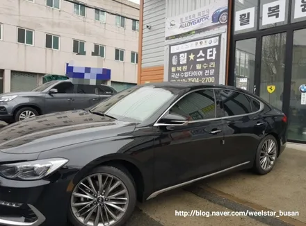 [[부산 크롬휠복원][부산 휠도색]]현대 그랫져IG 19인치 순정휠 스퍼터링 크롬 휠복원 휠수리휠도색비용 _wheelstar / 부산 사상 학장동