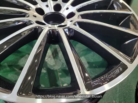 [부산휠도색][부산휠수리]벤츠S350d 20인치 마차휠 블랙 다이아몬드컷팅 시공 휠복원 휠수리휠도색비용 _wheelstar / 부산 사상 학장동