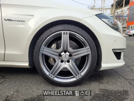 벤츠 CLS63 W218 19인치 순정휠 다이아몬드컷팅 시공 [부산휠복원 부산휠수리 부산휠도색비용]_wheelstar / 부산 사상 학장동