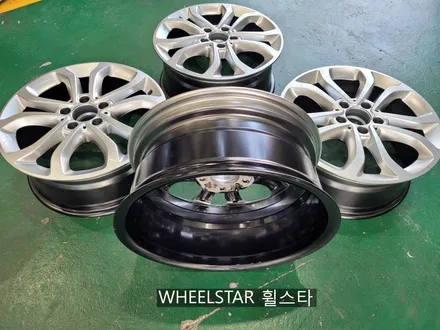 벤츠 C220 W205 17인치 순정휠 하이퍼블랙 시공 [부산휠복원 부산휠수리 부산휠도색비용]_wheelstar / 부산 사상 학장동