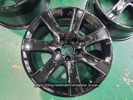 [부산 휠스타][부산 휠복원][부산 휠도색]벤츠S350d W222 순정휠 18인치 블랙유광시공[부산휠도색 부산휠복원 부산휠수리비용]_wheelstar / 부산 사상 학장동