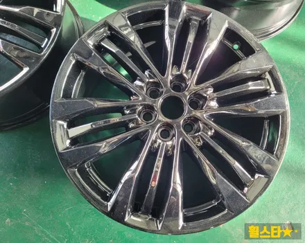 캐딜락 XT5 20인치 순정휠 티탄크롬 시공후기 | 부산 휠복원 전문 휠스타 / 부산 사상 학장동