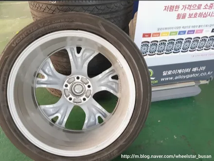 [부산 휠수리][부산 휠복원]르노삼성 SM7 18인치 휠복원 휠수리 휠도색비용 _wheelstar / 부산 사상 학장동