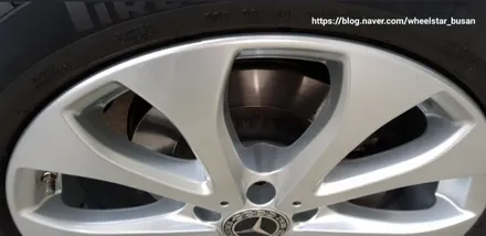 [부산 휠복원][부산 휠도색]벤츠 E300 19인치 순정휠        휠복원 휠수리 휠도색비용 _wheelstar / 부산 사상 학장동
