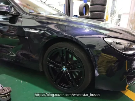 [[부산 휠도색][부산 휠수리]]BMW 640d 20인치 블랙유광시공 휠복원 휠수리 휠도색비용_wheelstar / 부산 사상 학장동