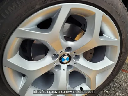 [[부산 휠복원][부산 휠도색]]BMW X6 20인치 순정휠 순정실버 시공 휠복원 휠수리휠도색비용 _wheelstar / 부산 사상 학장동