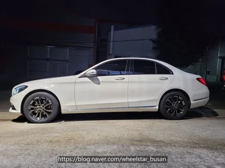 [[부산 휠수리][부산 휠도색]]벤츠 C220d W205 17인치 순정휠 티탄크롬 시공 휠복원 휠수리휠도색비용 _wheelstar / 부산 사상 학장동