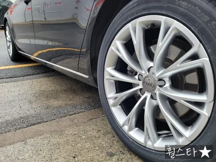 [하이퍼블랙][부산 휠복원][부산 휠도색]아우디 A8L 순정휠 19인치 하이퍼블랙시공[부산휠도색 부산휠복원 부산휠수리비용]_wheelstar / 부산 사상 학장동