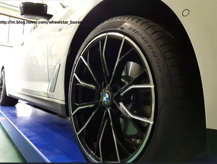 [부산휠수리][부산휠복원]BMW 520d 18인치 순정휠 다이아몬드컷팅 시공 휠복원 휠수리 휠도색비용_wheelsta / 부산 사상 학장동