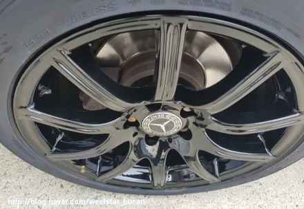 [[부산 휠복원][부산 휠도색]]벤츠 SLK 350 17인치 순정휠 블랙 유광시공 휠복원 휠수리휠도색비용 _wheelstar / 부산 사상 학장동
