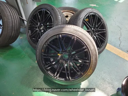 [[부산 휠도색][부산 휠수리]]기아 K7 19인치 블랙유광시공 휠복원 휠수리 휠도색비용_wheelstar / 부산 사상 학장동